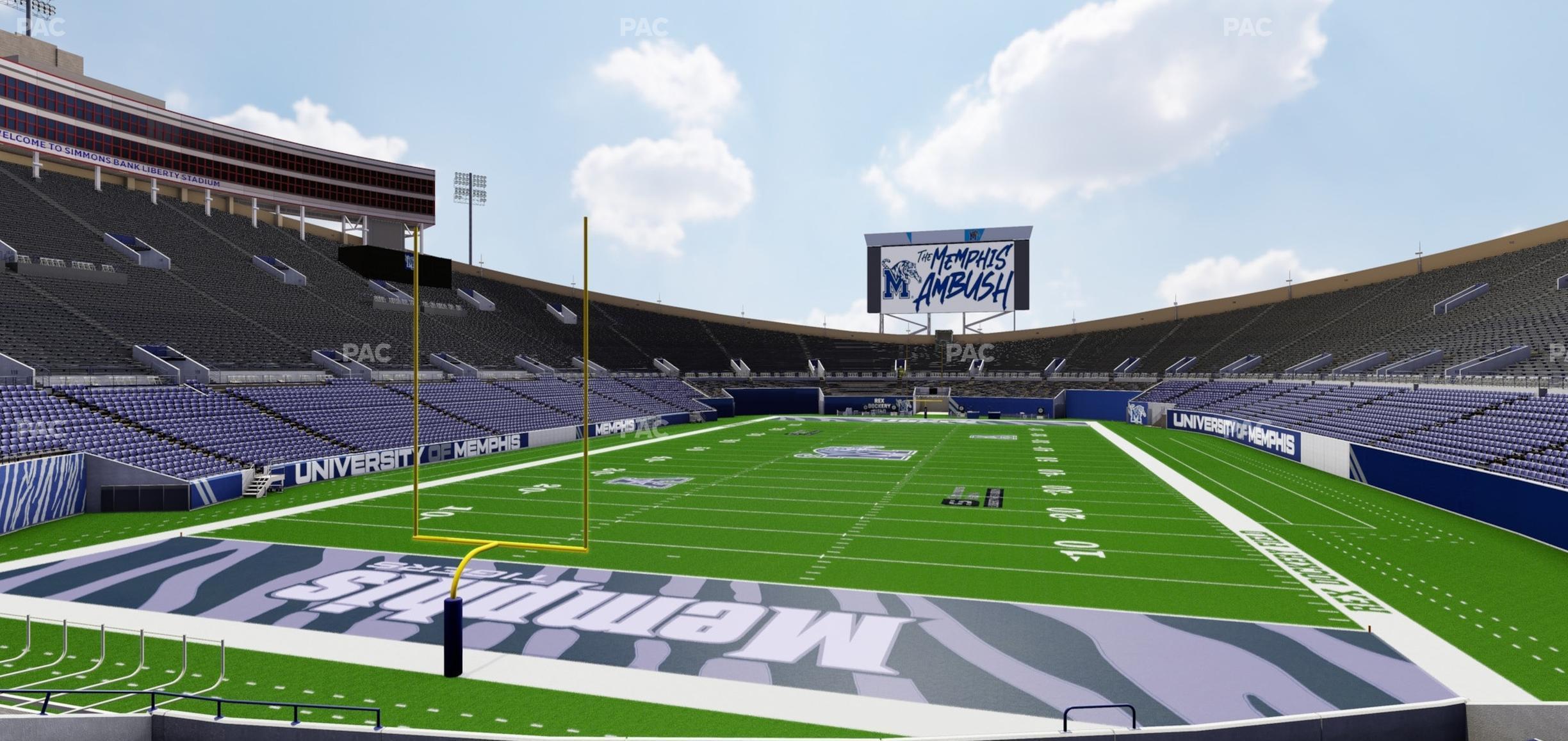 Seating view for Simmons Bank Liberty Stadium Section Box 112