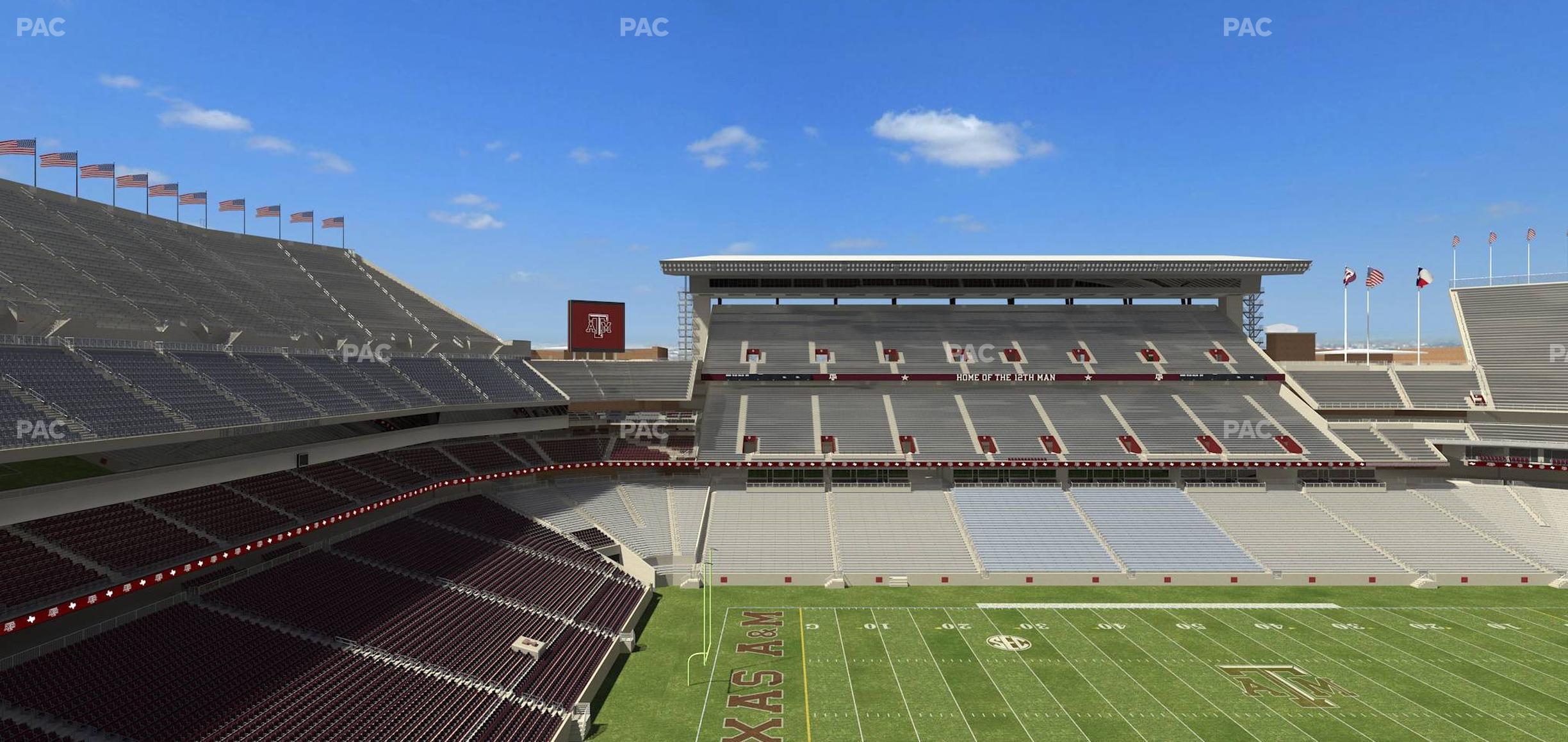 Seating view for Kyle Field Section 310