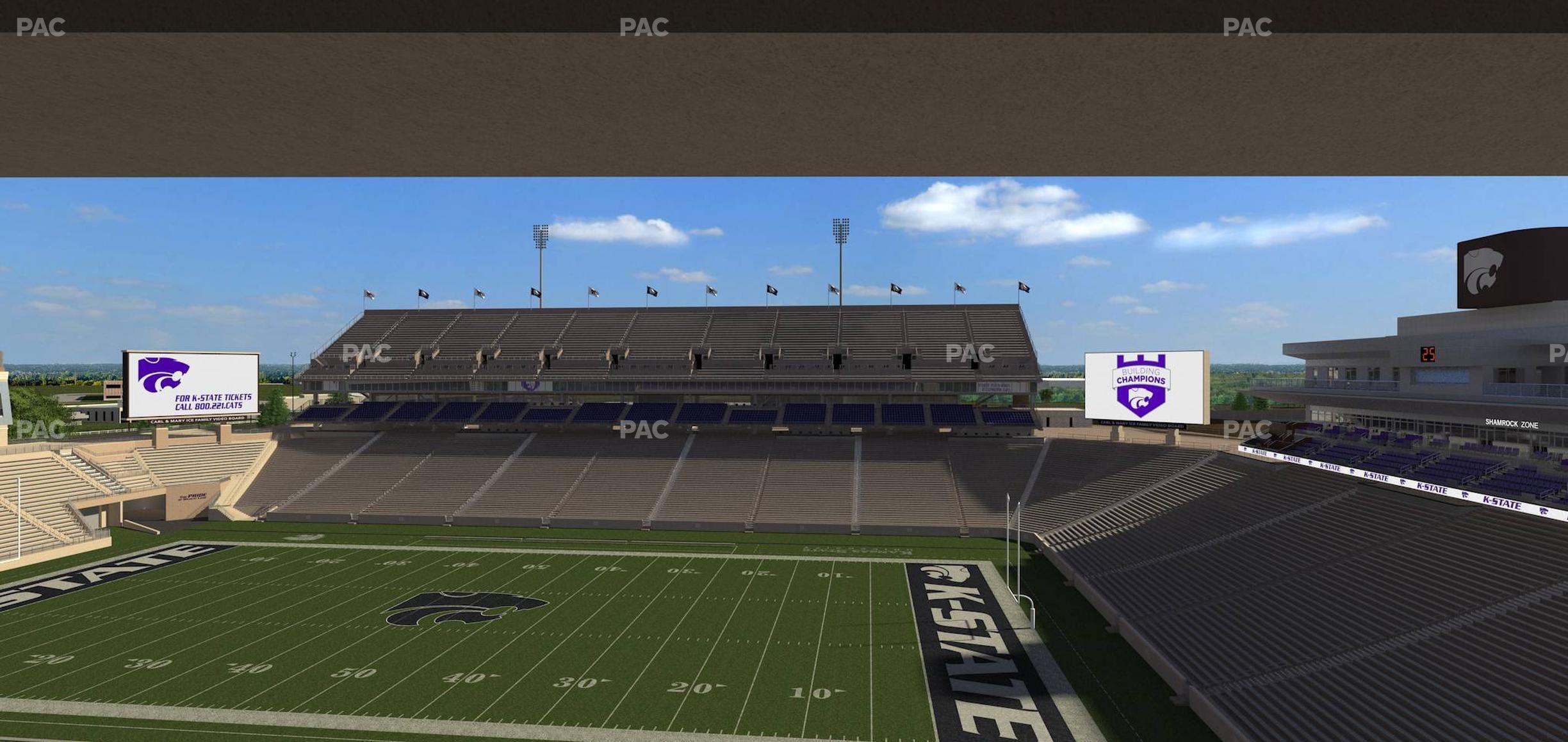 Seating view for Bill Snyder Family Stadium Section Loge 330