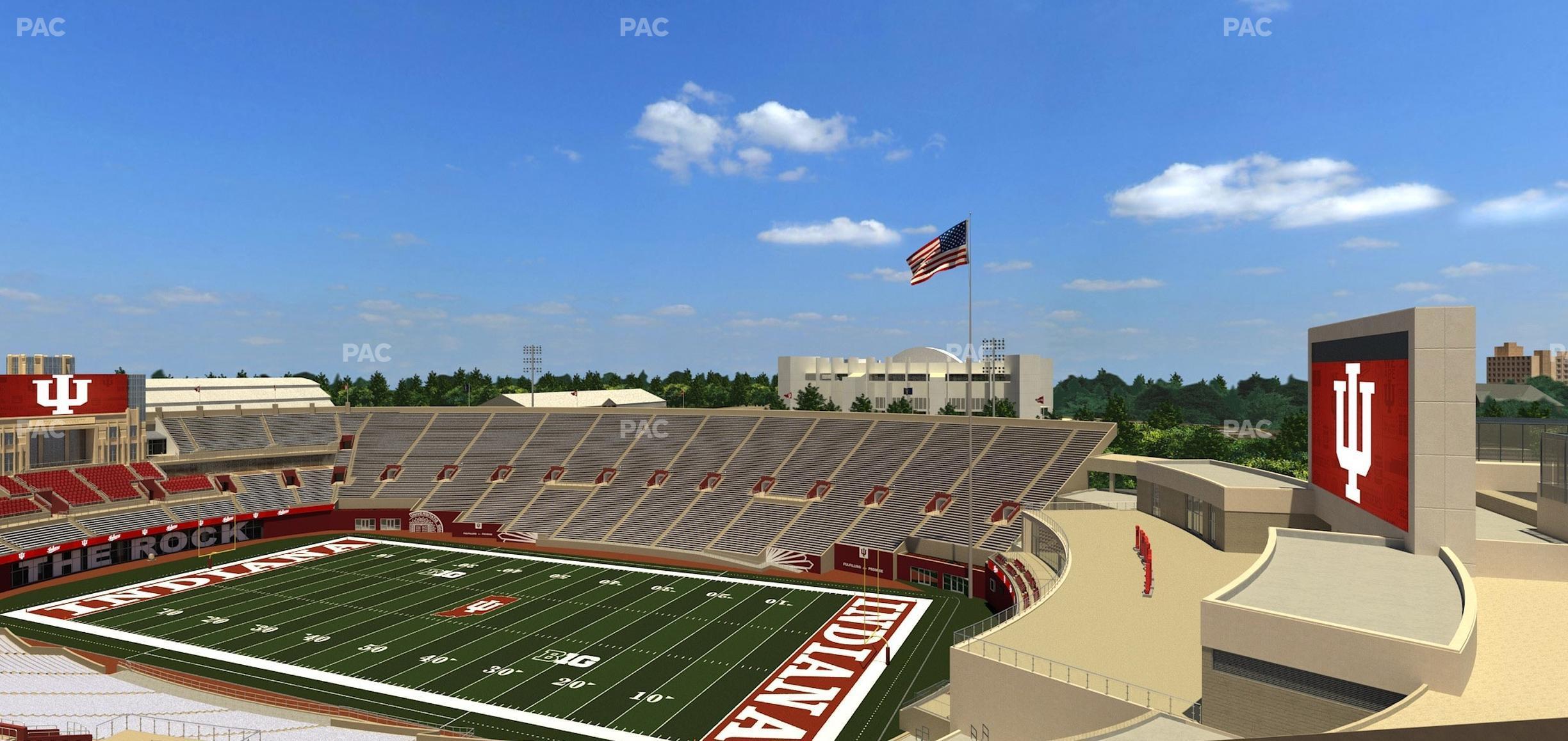 Seating view for Memorial Stadium - Indiana Section 101