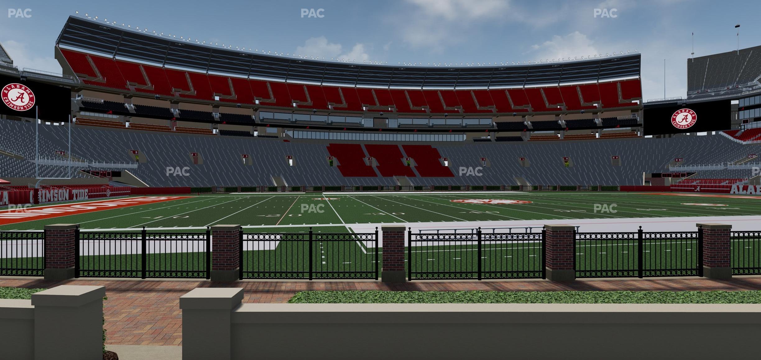 Seating view for Bryant Denny Stadium Section Ee