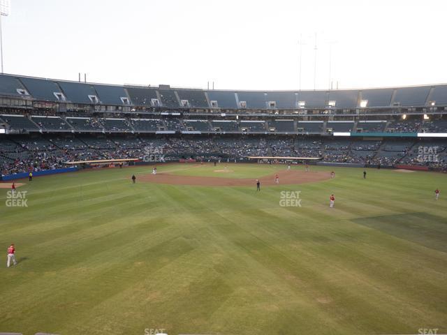 Seating view for Oakland Coliseum Section Front 146