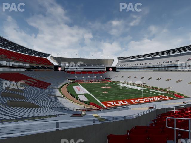 Seating view for Bryant Denny Stadium Section South Zone 10