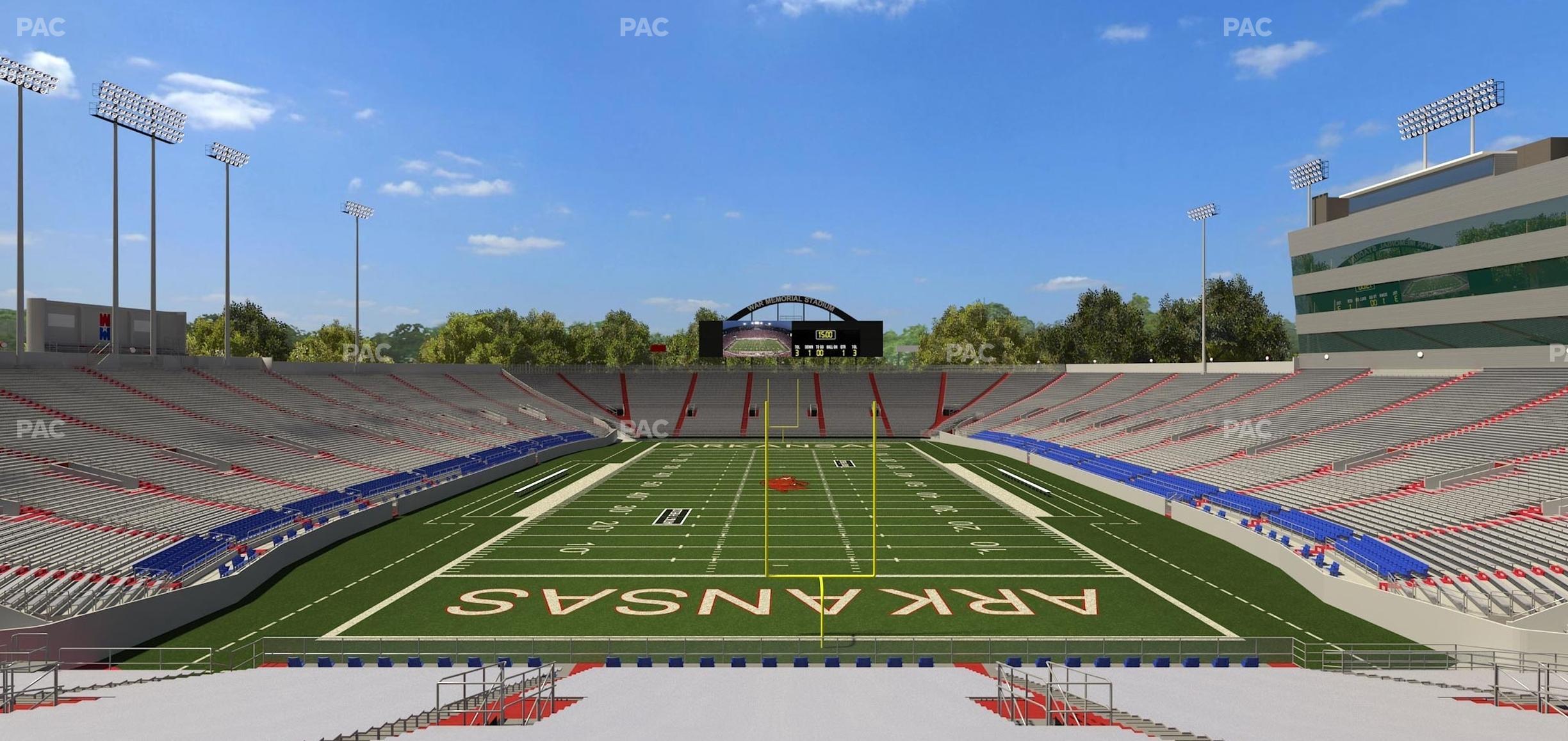 Seating view for War Memorial Stadium (Little Rock) Section 36