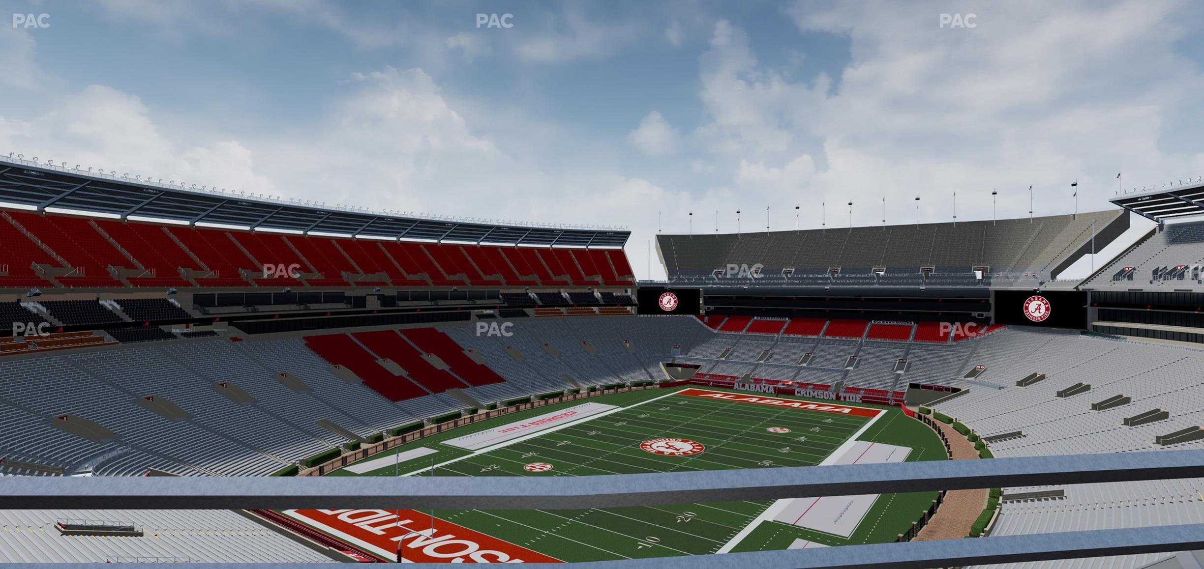 Seating view for Bryant Denny Stadium Section Ss 3