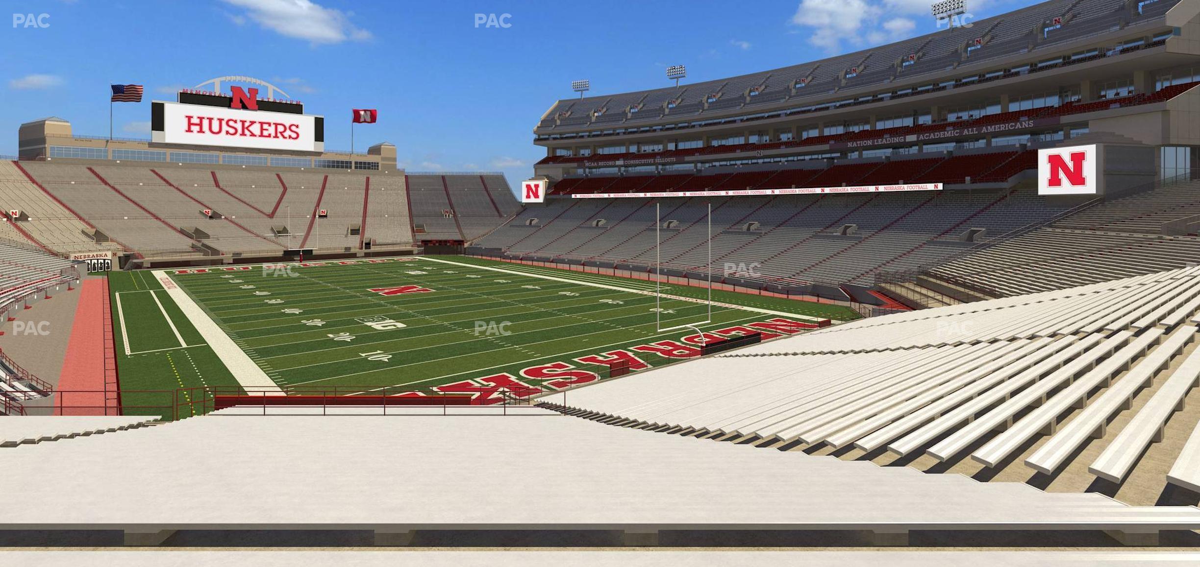 Seating view for Memorial Stadium Nebraska Section 18