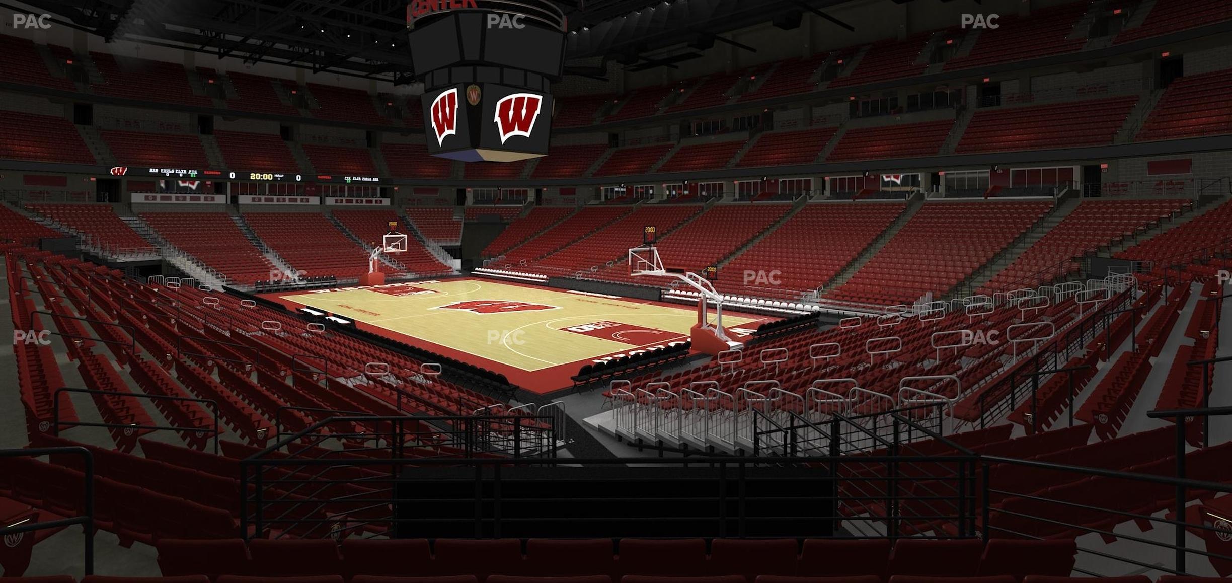 Seating view for Kohl Center Section 104