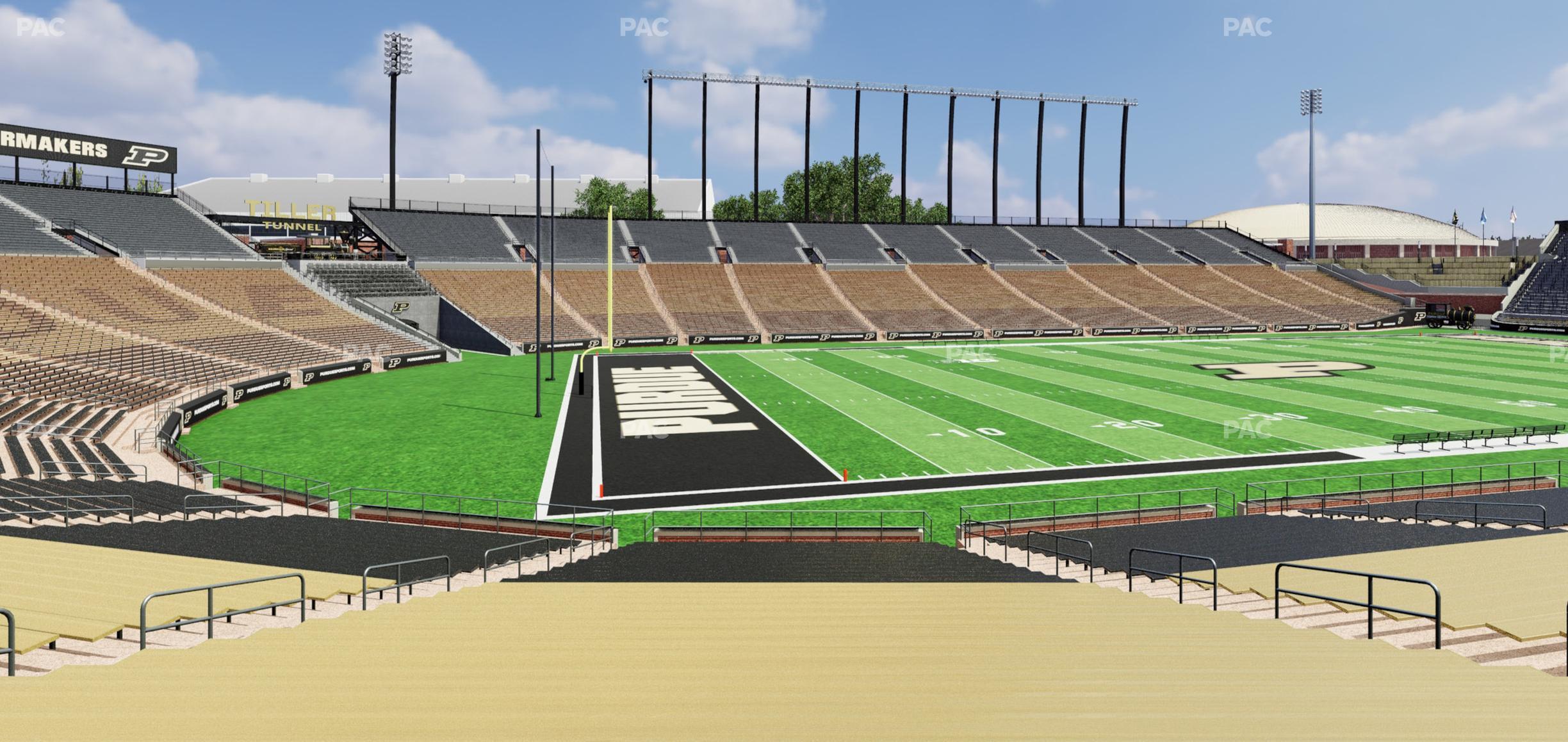 Seating view for Ross Ade Stadium Section 121