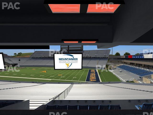 Seating view for Mountaineer Field at Milan Puskar Stadium Section Field Box 32