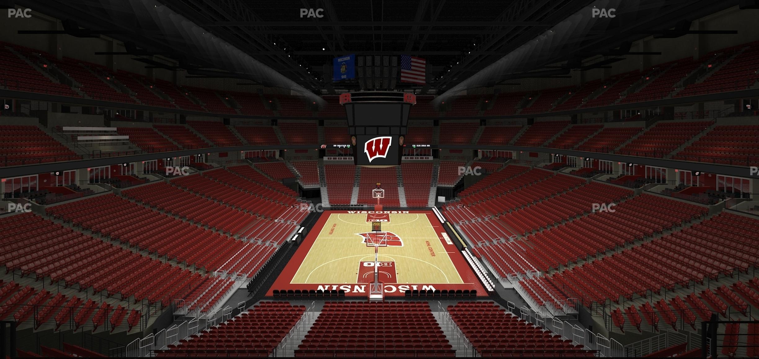 Seating view for Kohl Center Section 201