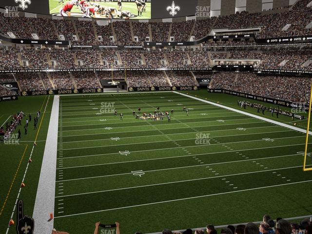 Seating view for Caesars Superdome Section 302