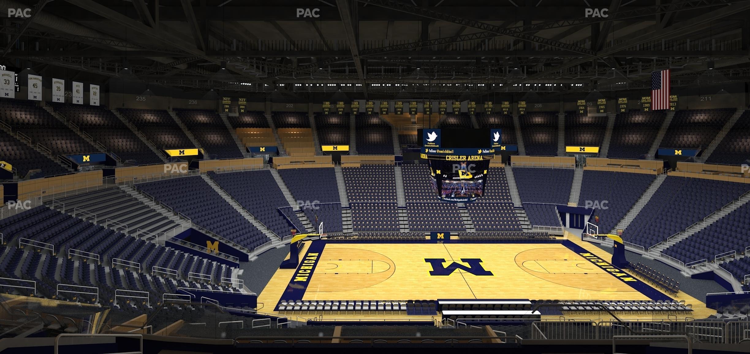 Seating view for Crisler Center Section 224