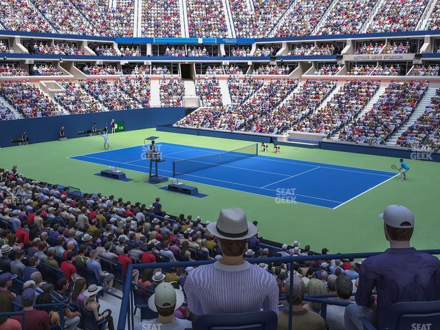 Seating view for Arthur Ashe Stadium Section Suite 140