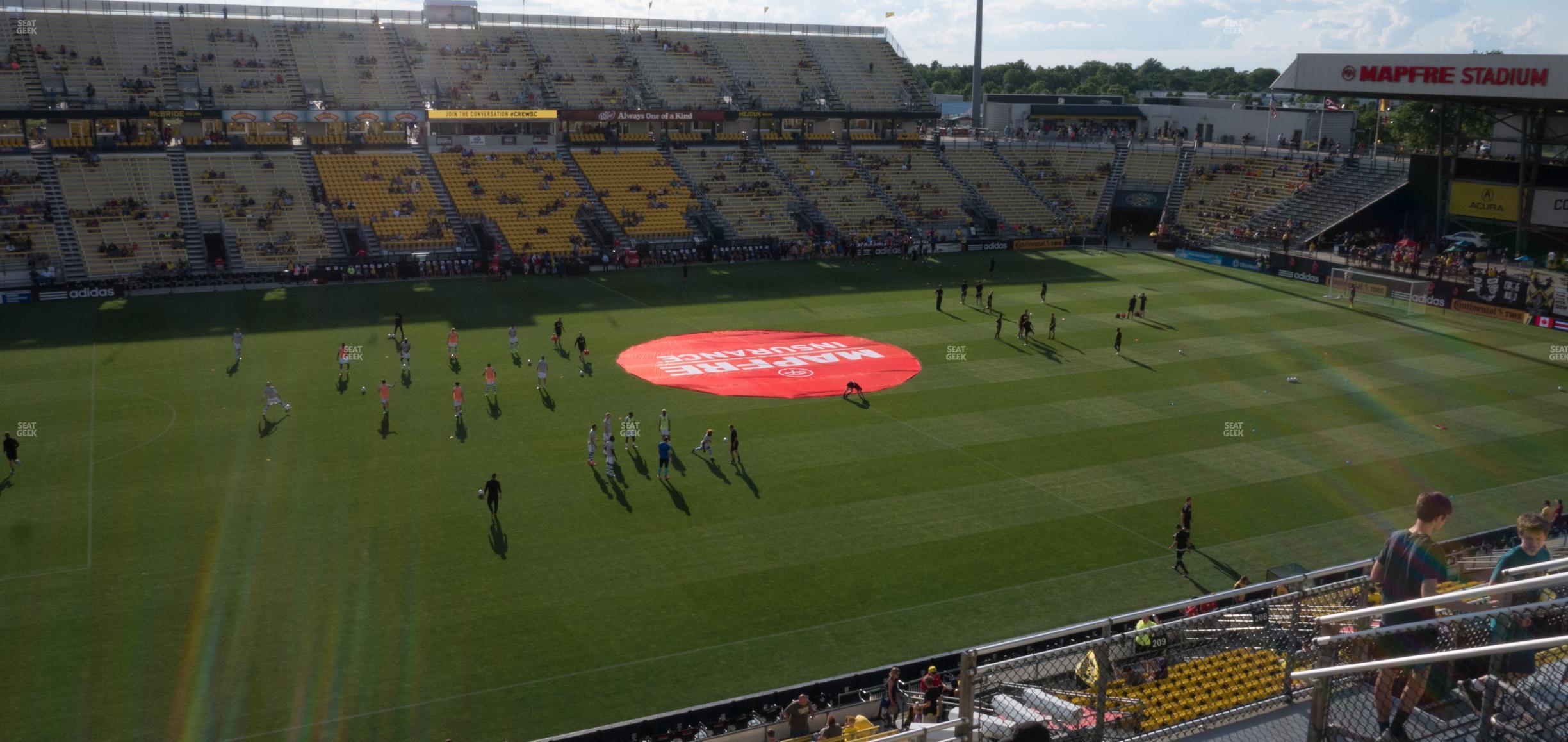 Seating view for Historic Crew Stadium Section 208