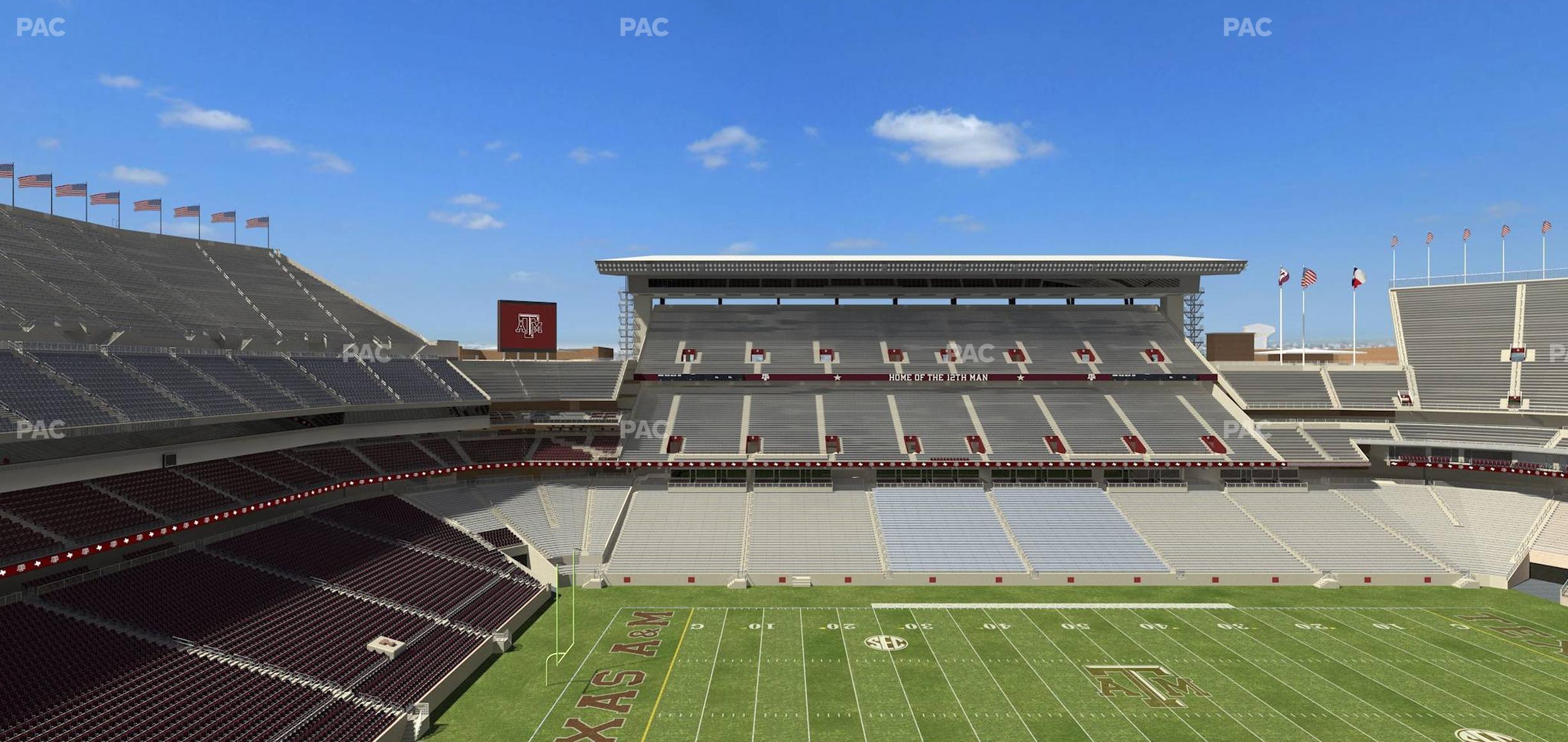 Seating view for Kyle Field Section 309