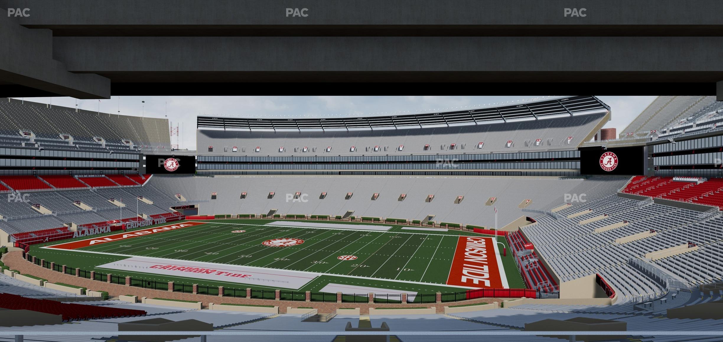 Seating view for Bryant Denny Stadium Section Terrace Club 1