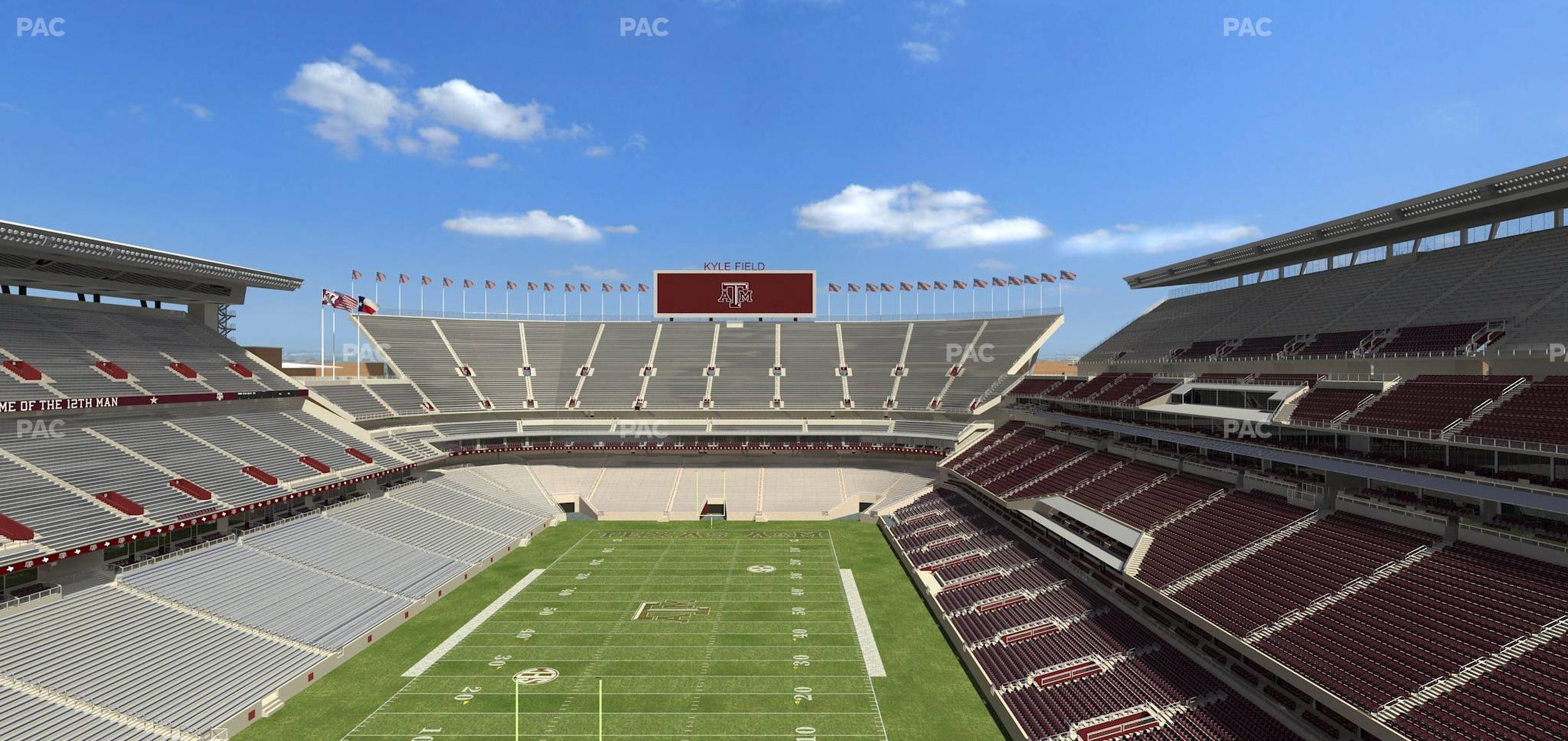 Seating view for Kyle Field Section 319