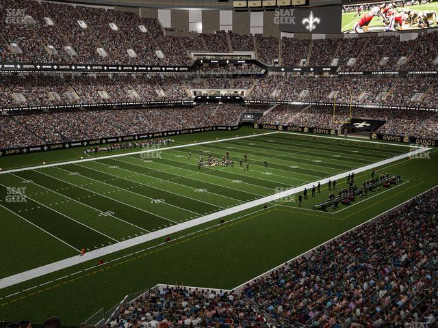 Seating view for Caesars Superdome Section 342