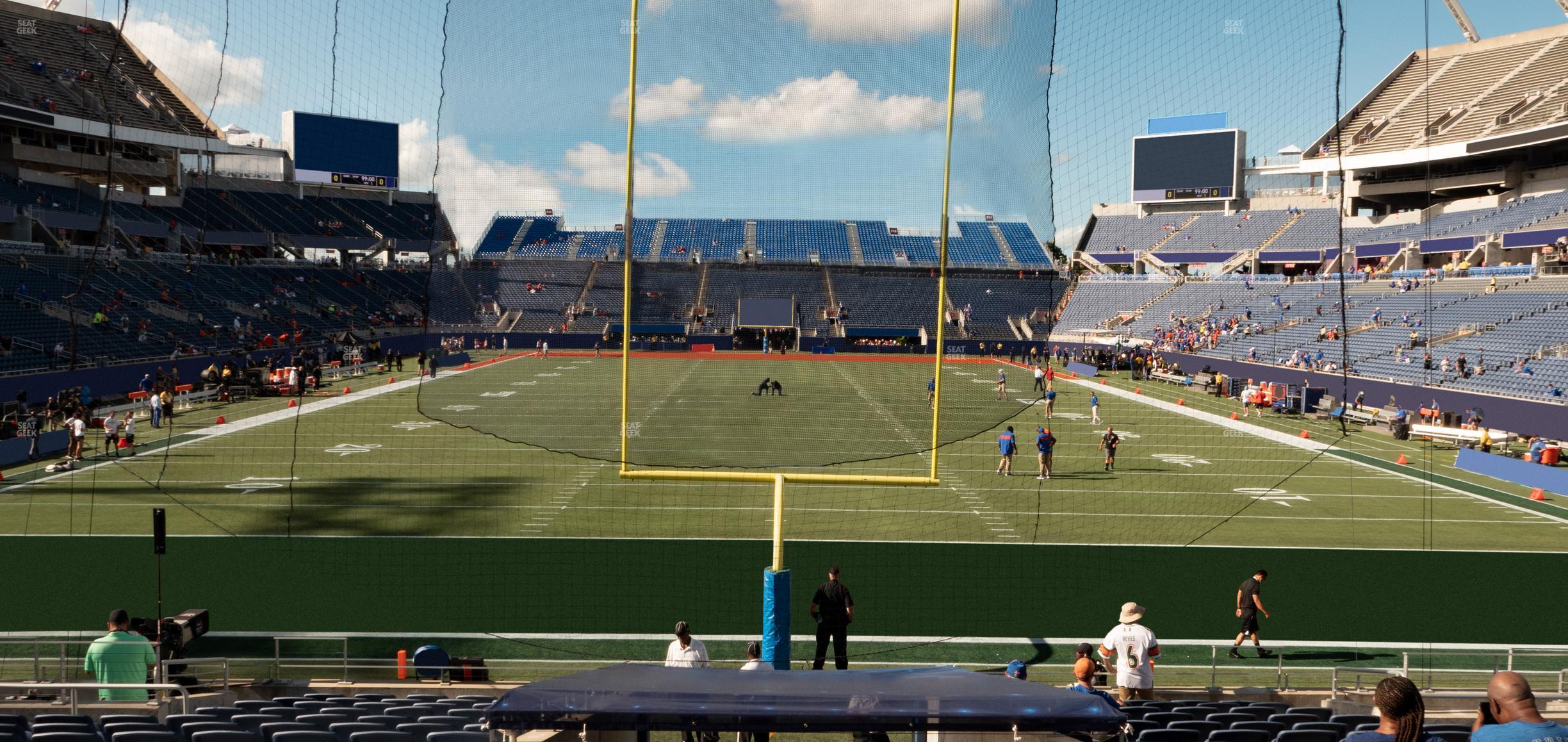 Seating view for Camping World Stadium Section 121