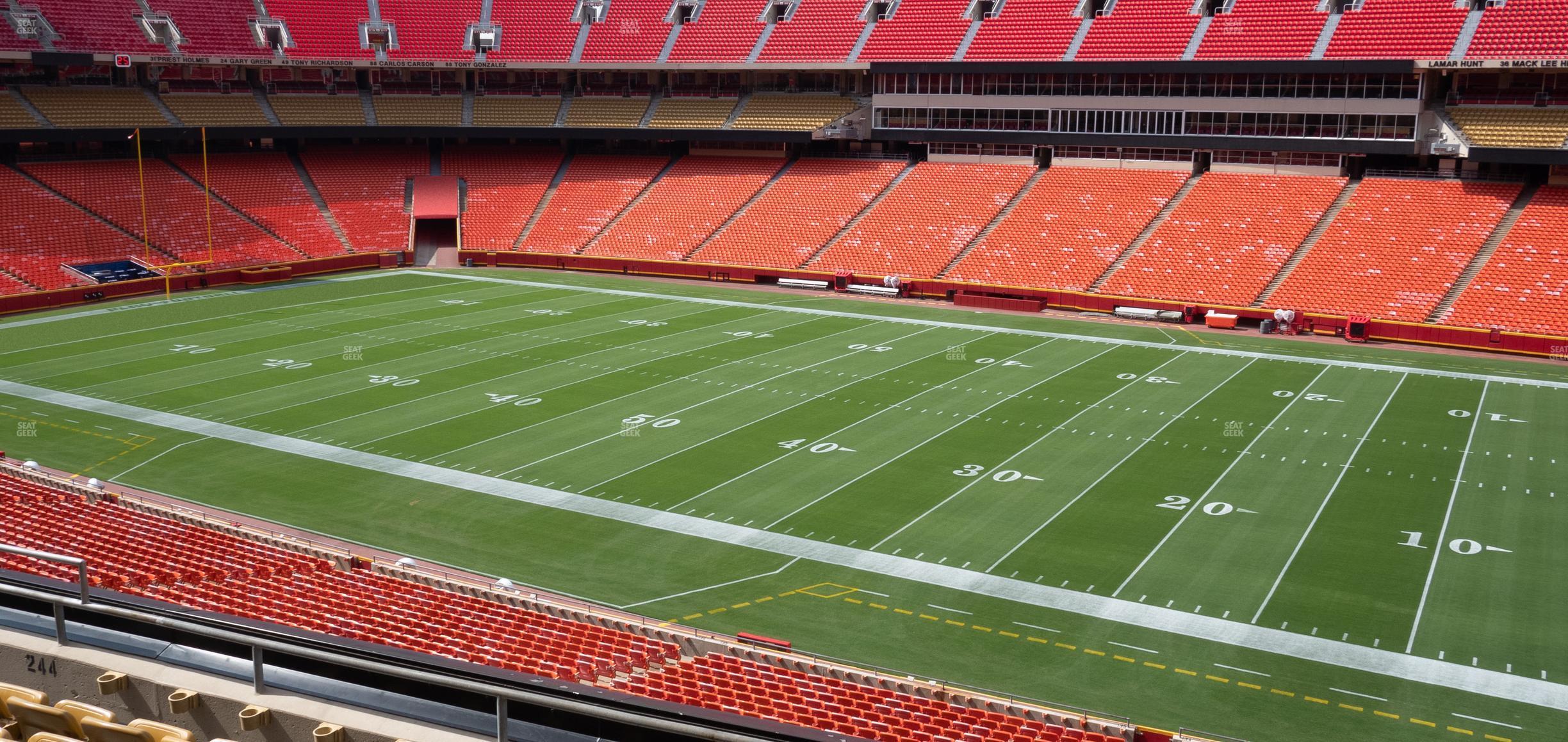 Seating view for GEHA Field at Arrowhead Stadium Section 244