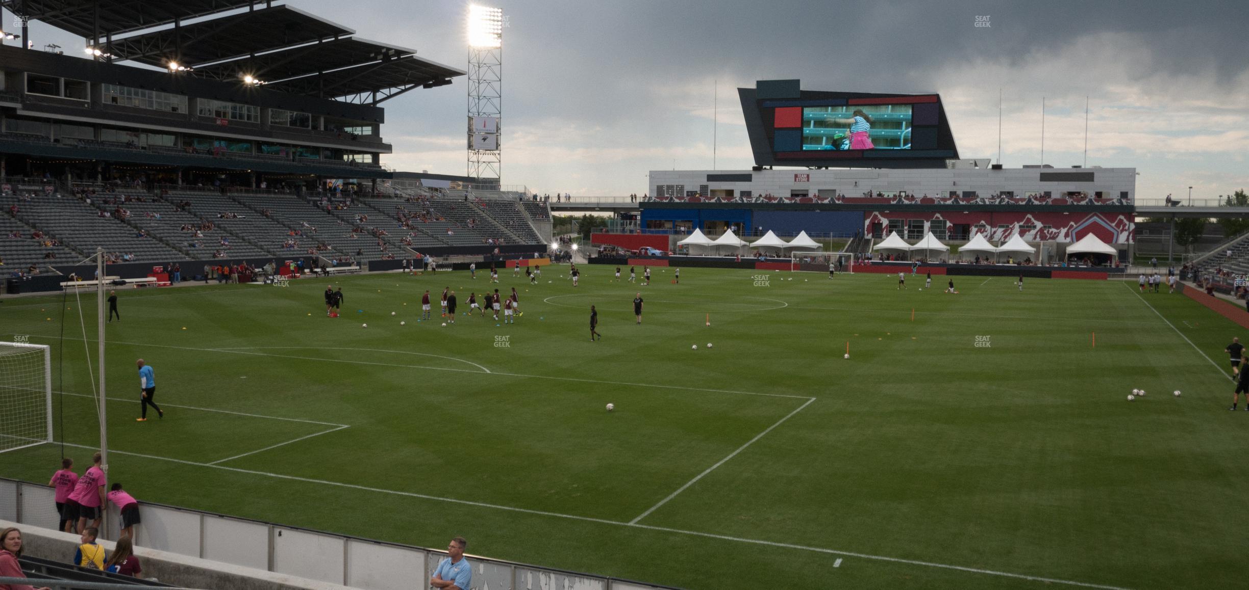 Seating view for Dick's Sporting Goods Park Section 115