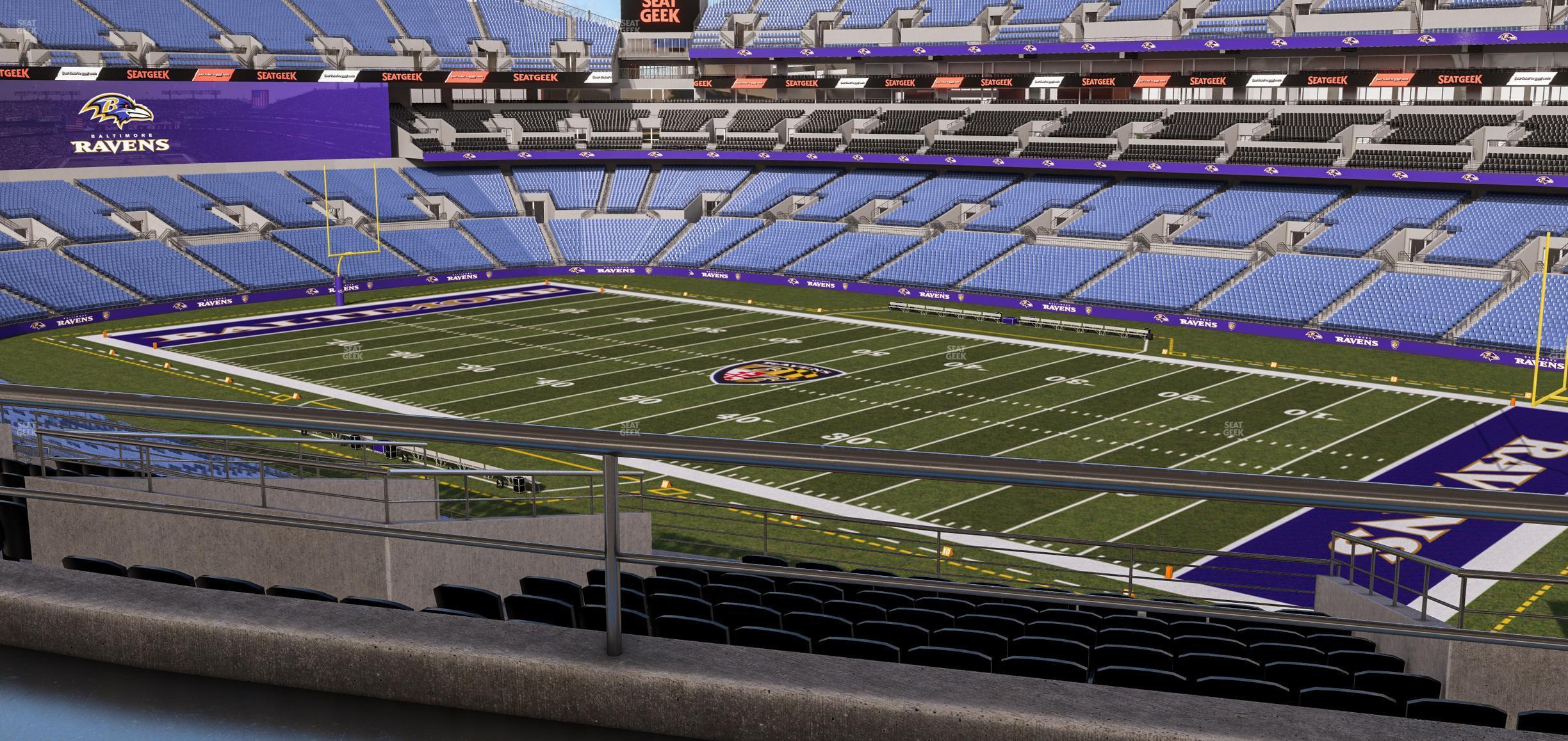 Seating view for M&T Bank Stadium Section Suite 345