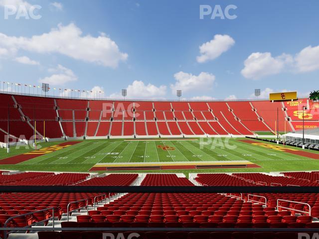 Seating view for Los Angeles Memorial Coliseum Section 107 A