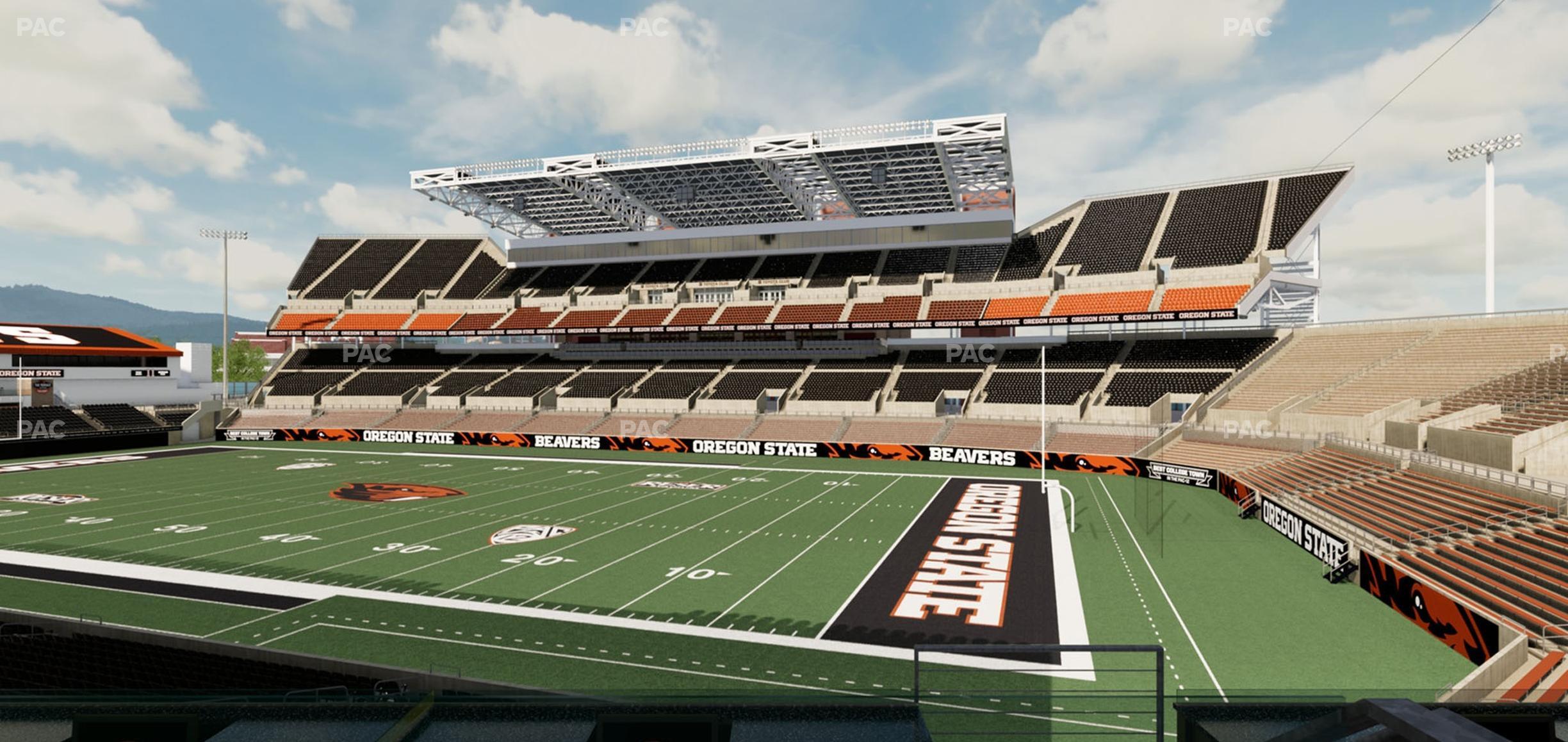 Seating view for Reser Stadium Section West Loge 11