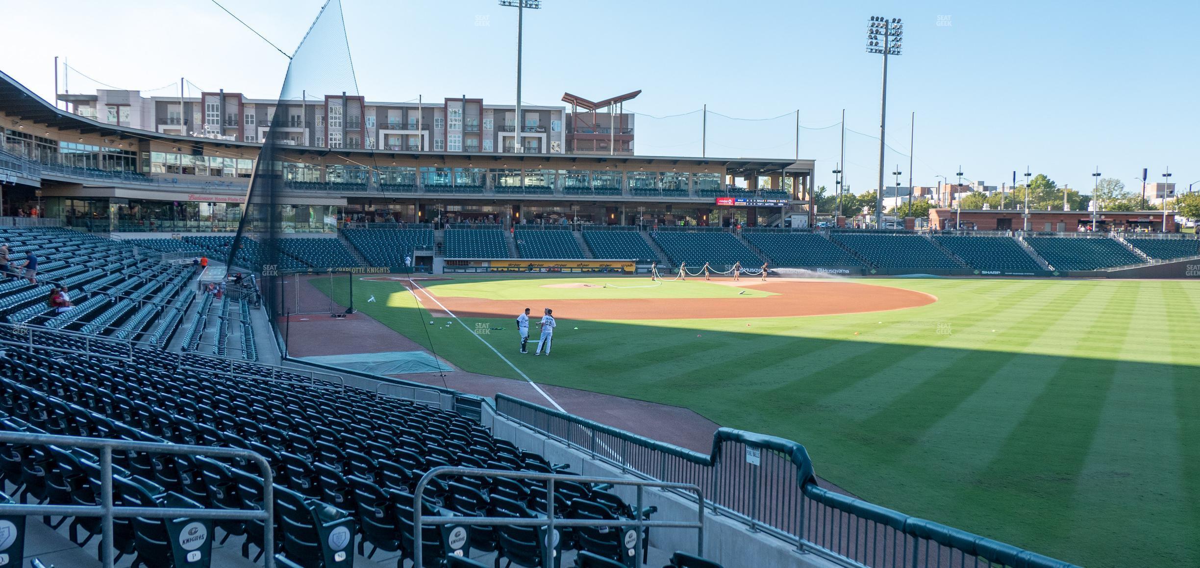 Seating view for Truist Field Section 101