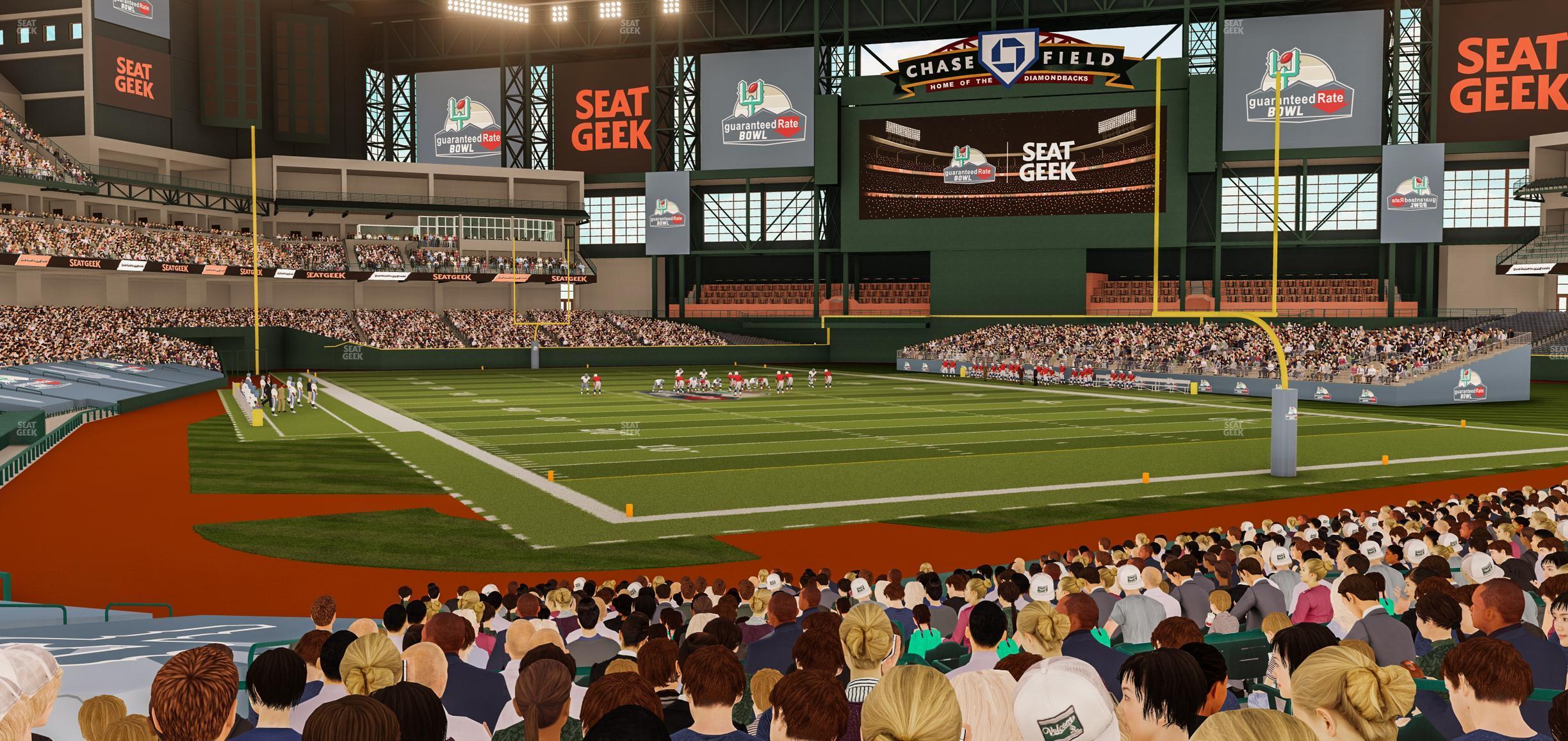 Seating view for Chase Field Section 120