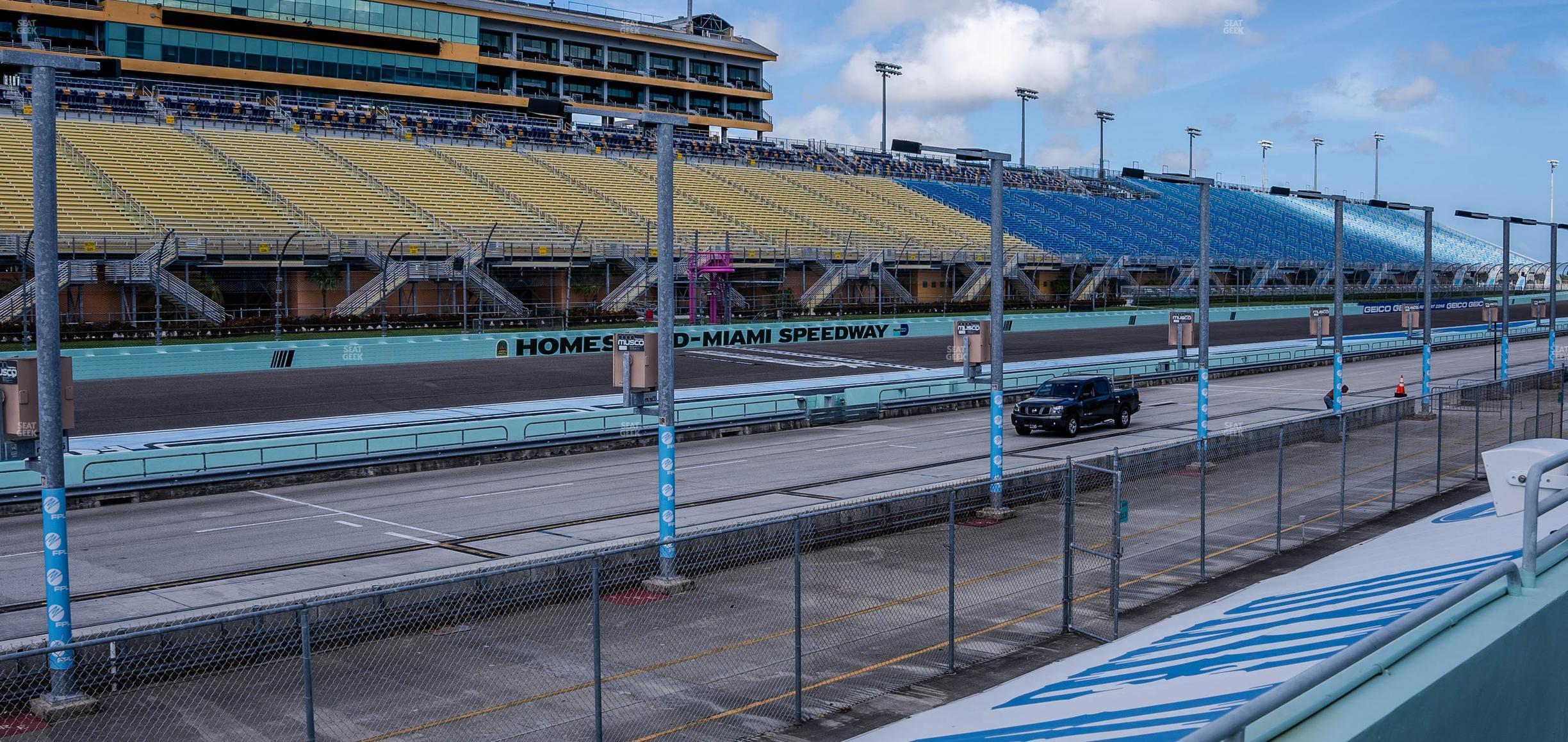 Seating view for Homestead-Miami Speedway Section Pit Road Cabana 11