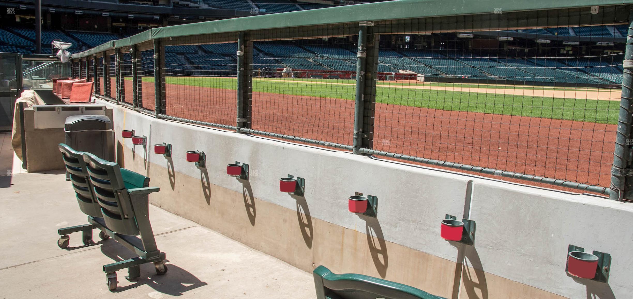 Seating view for Chase Field Section B W