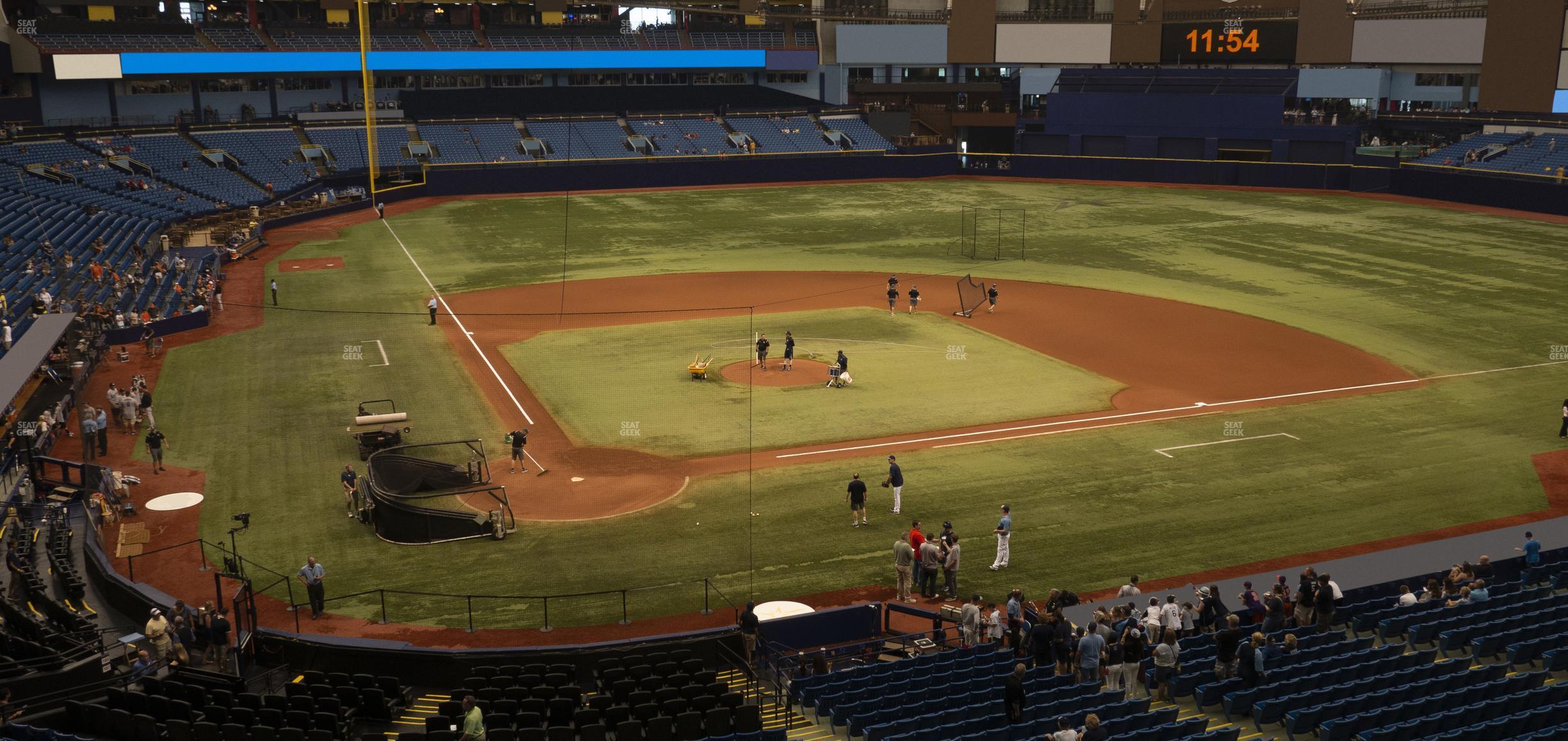 Seating view for Tropicana Field Section 206