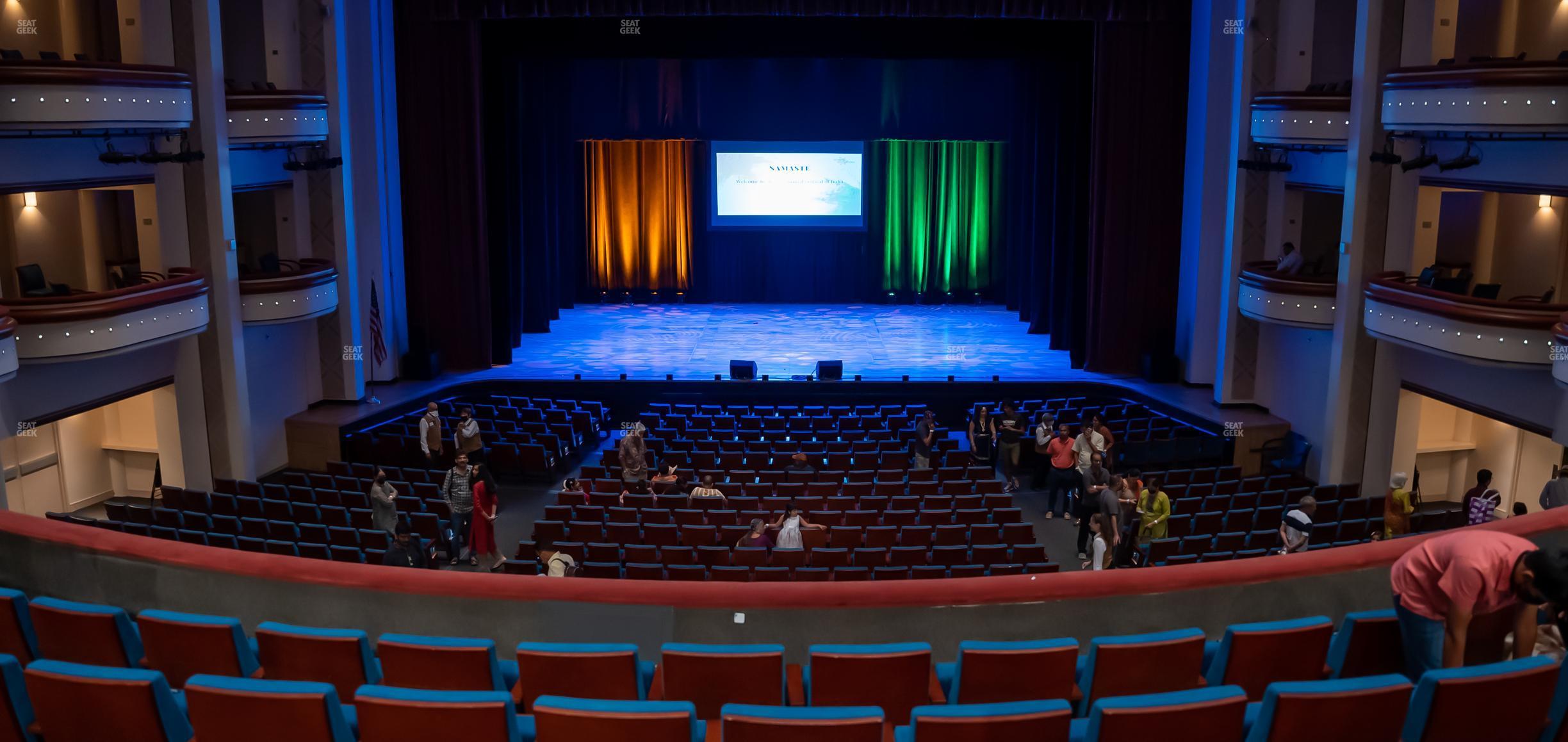 Seating view for Belk Theater at Blumenthal Performing Arts Center Section Grand Tier Center