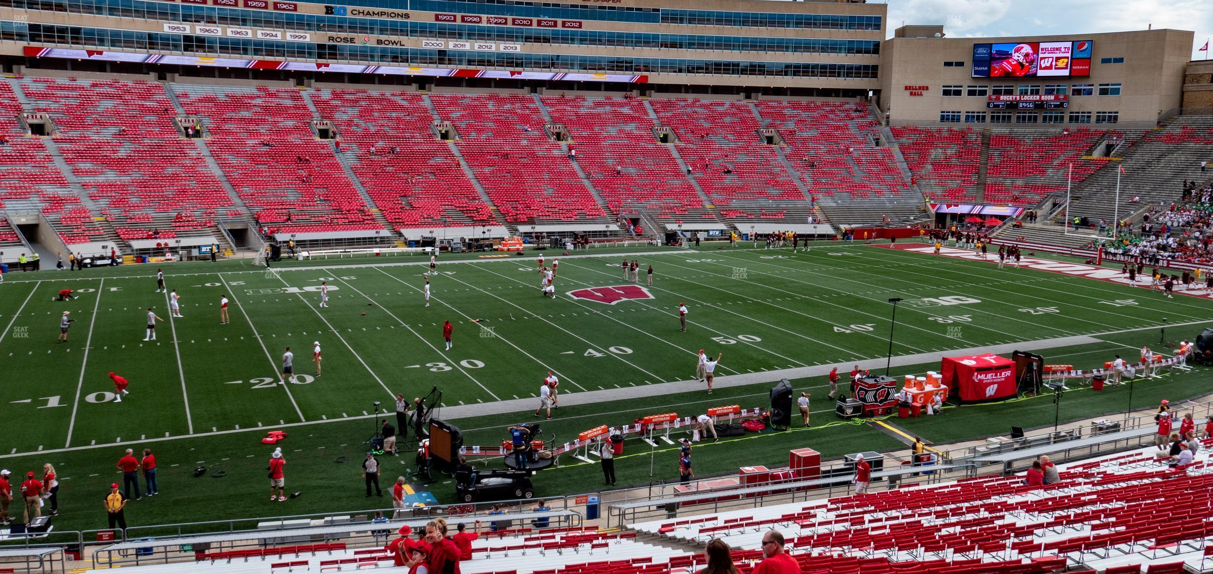 Seating view for Camp Randall Stadium Section G