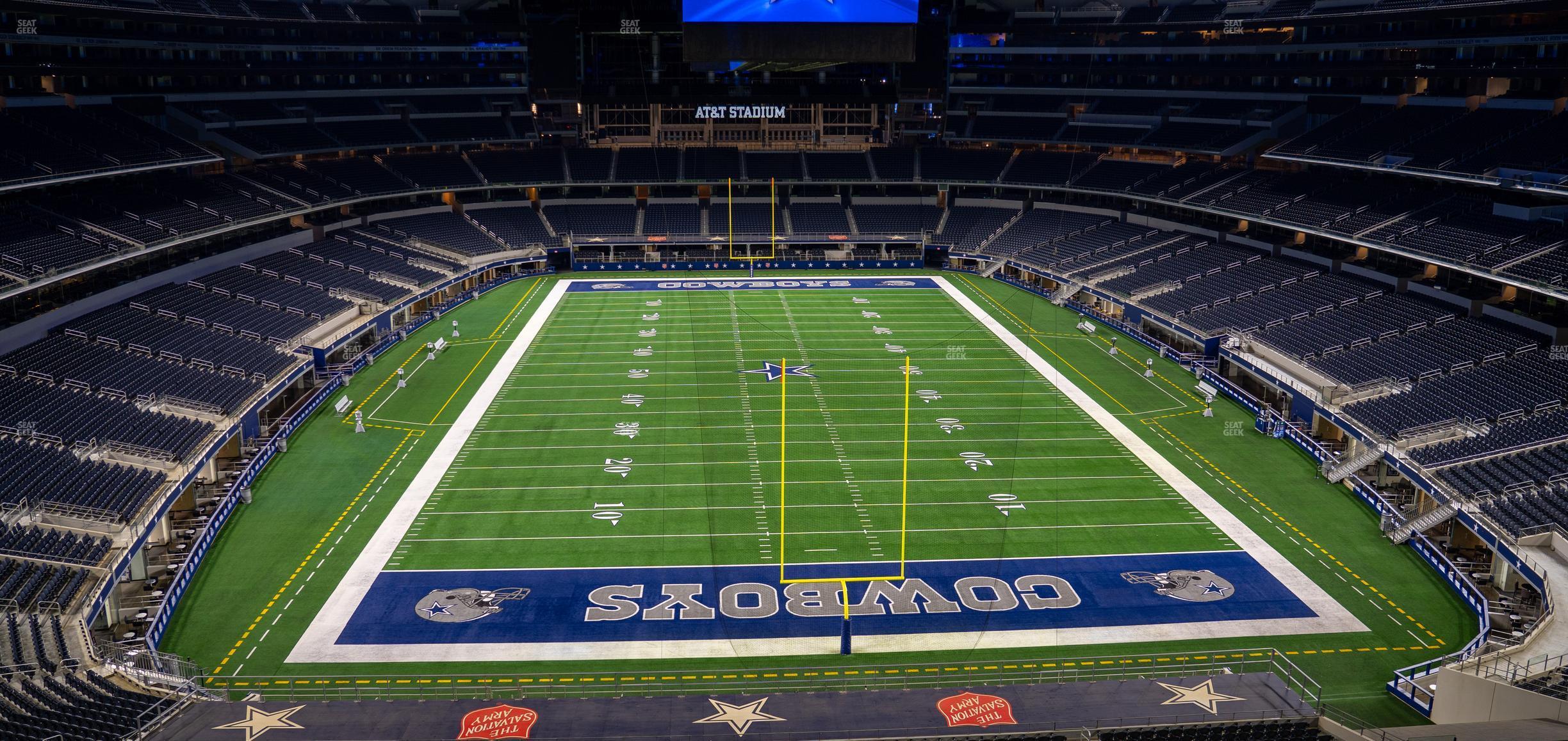 Seating view for AT&T Stadium Section 348