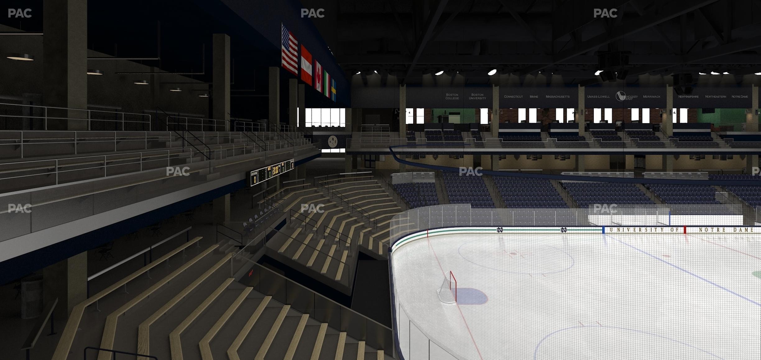 Seating view for Compton Family Ice Arena Section 106