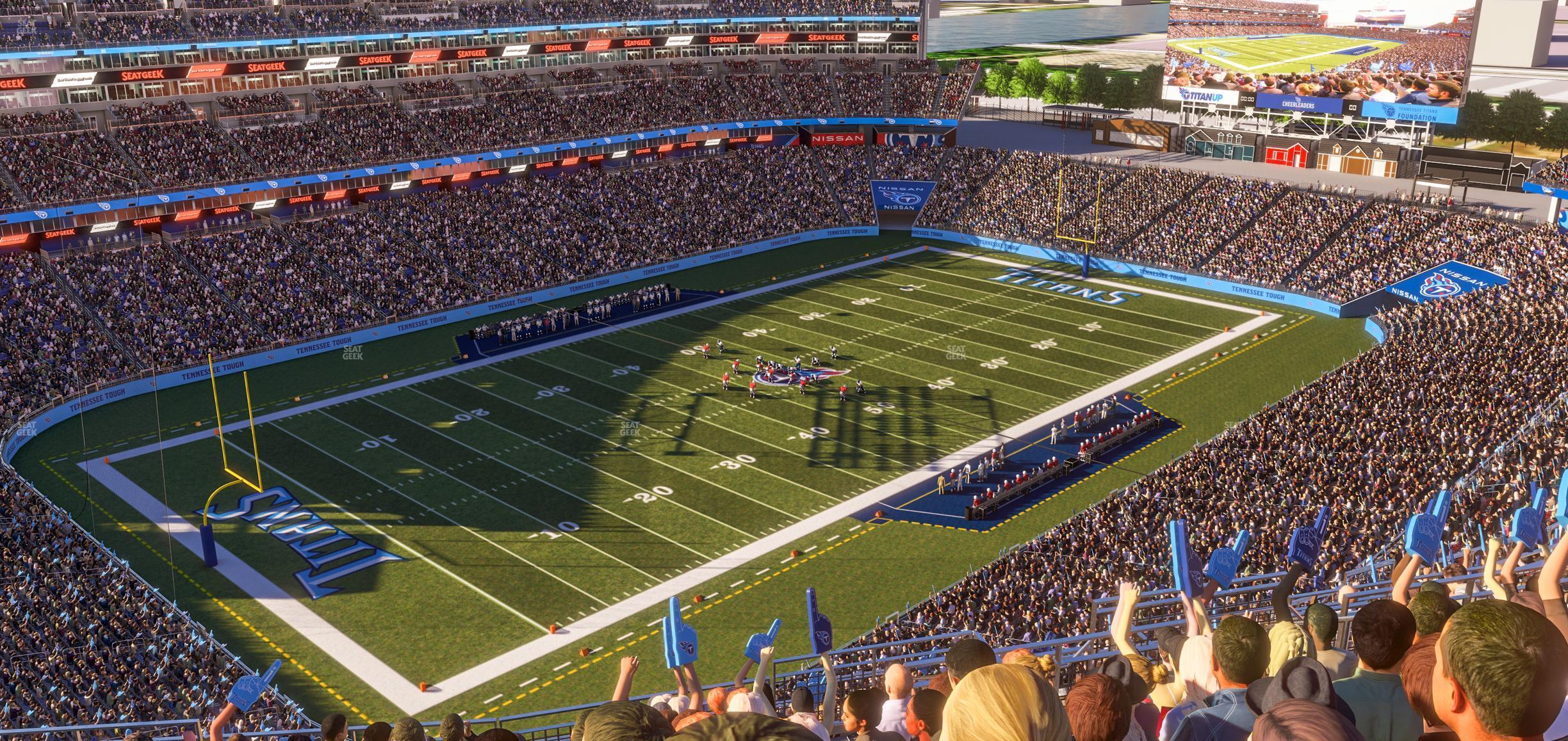 Seating view for Nissan Stadium Section Upper 319