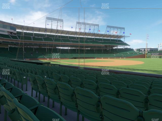 Seating view for Wrigley Field Section Club Box Outfield 29