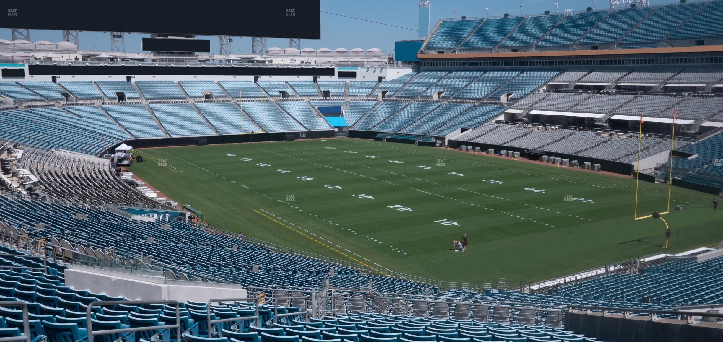 Seating view for EverBank Stadium Section 201