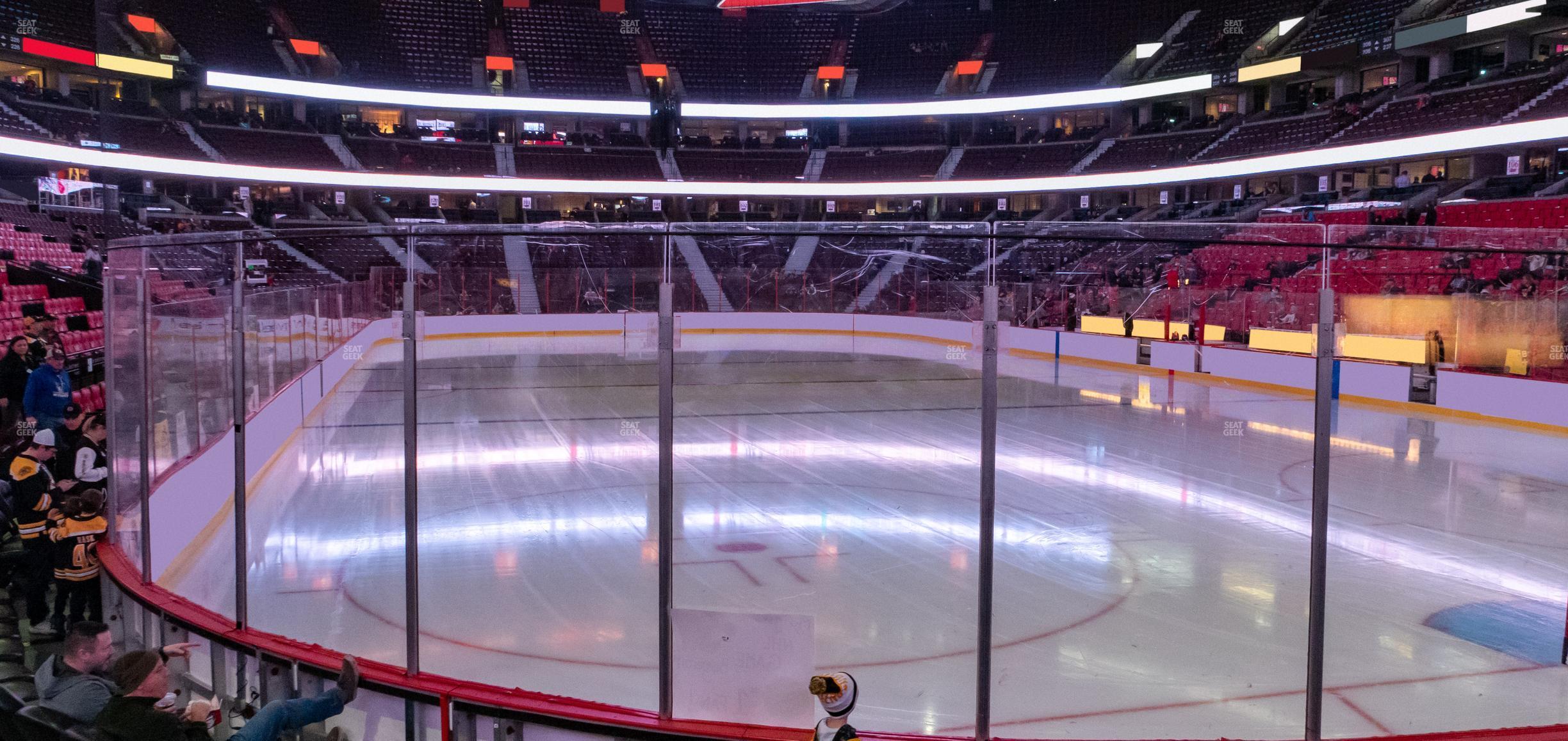 Seating view for Canadian Tire Centre Section 112