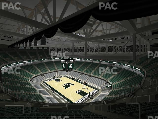 Seating view for Jack Breslin Student Events Center Section Bleachers 222