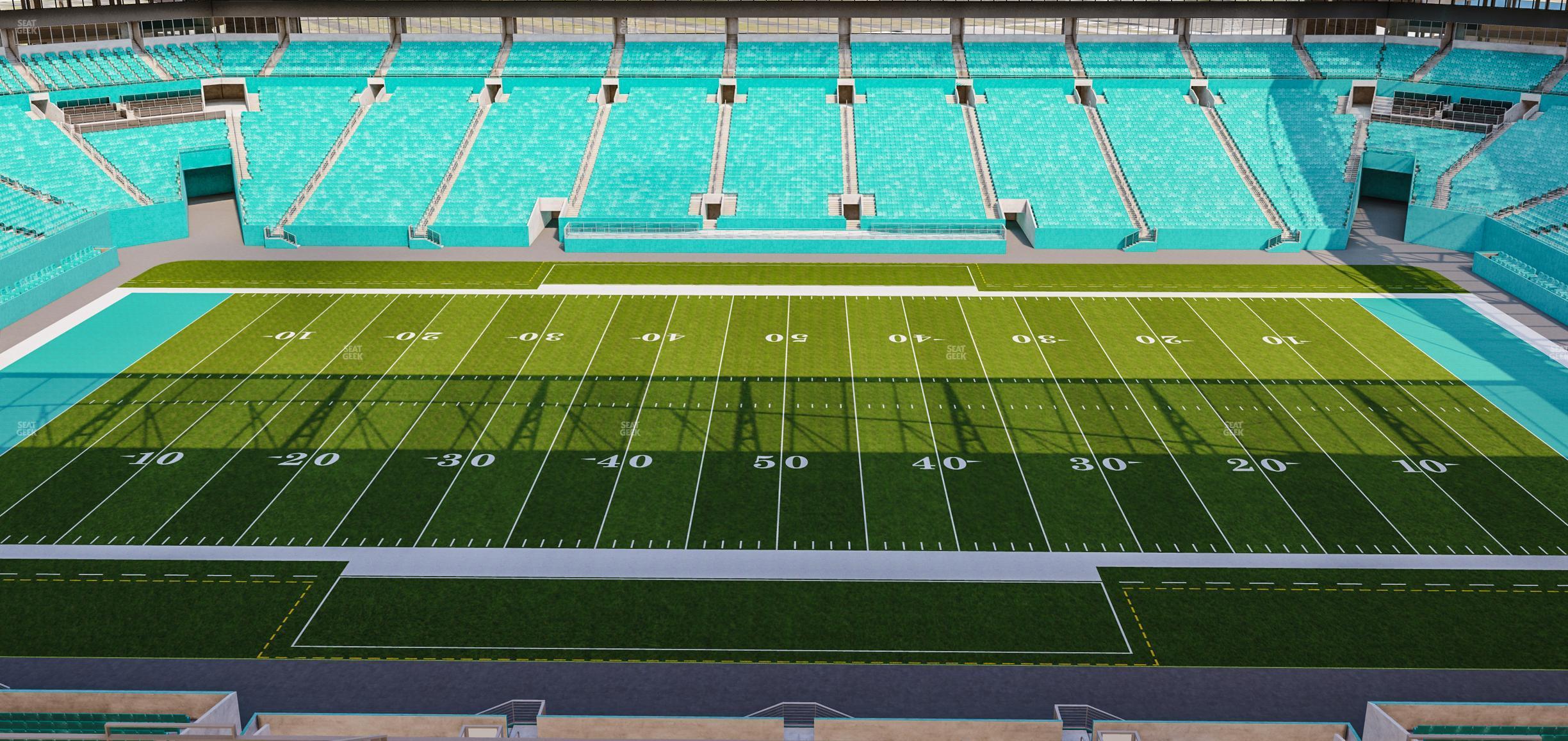 Seating view for Hard Rock Stadium Section 346