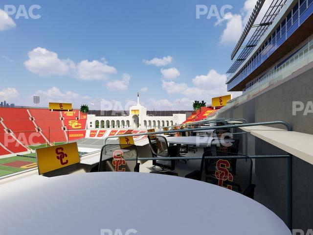 Seating view for Los Angeles Memorial Coliseum Section Loge 413