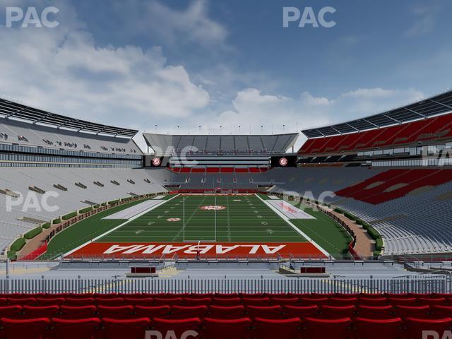 Seating view for Bryant Denny Stadium Section North Zone 5