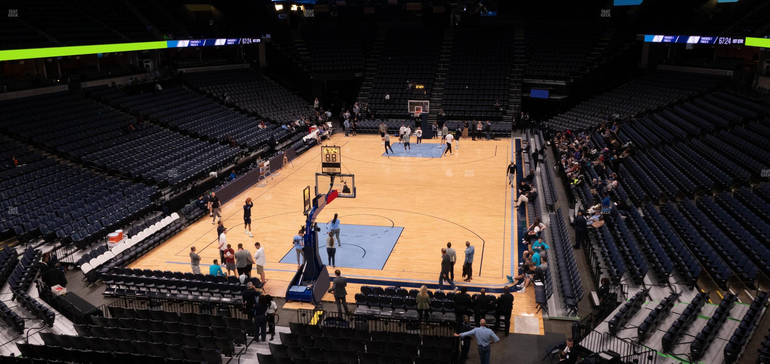 Seating view for FedExForum Section 110 A