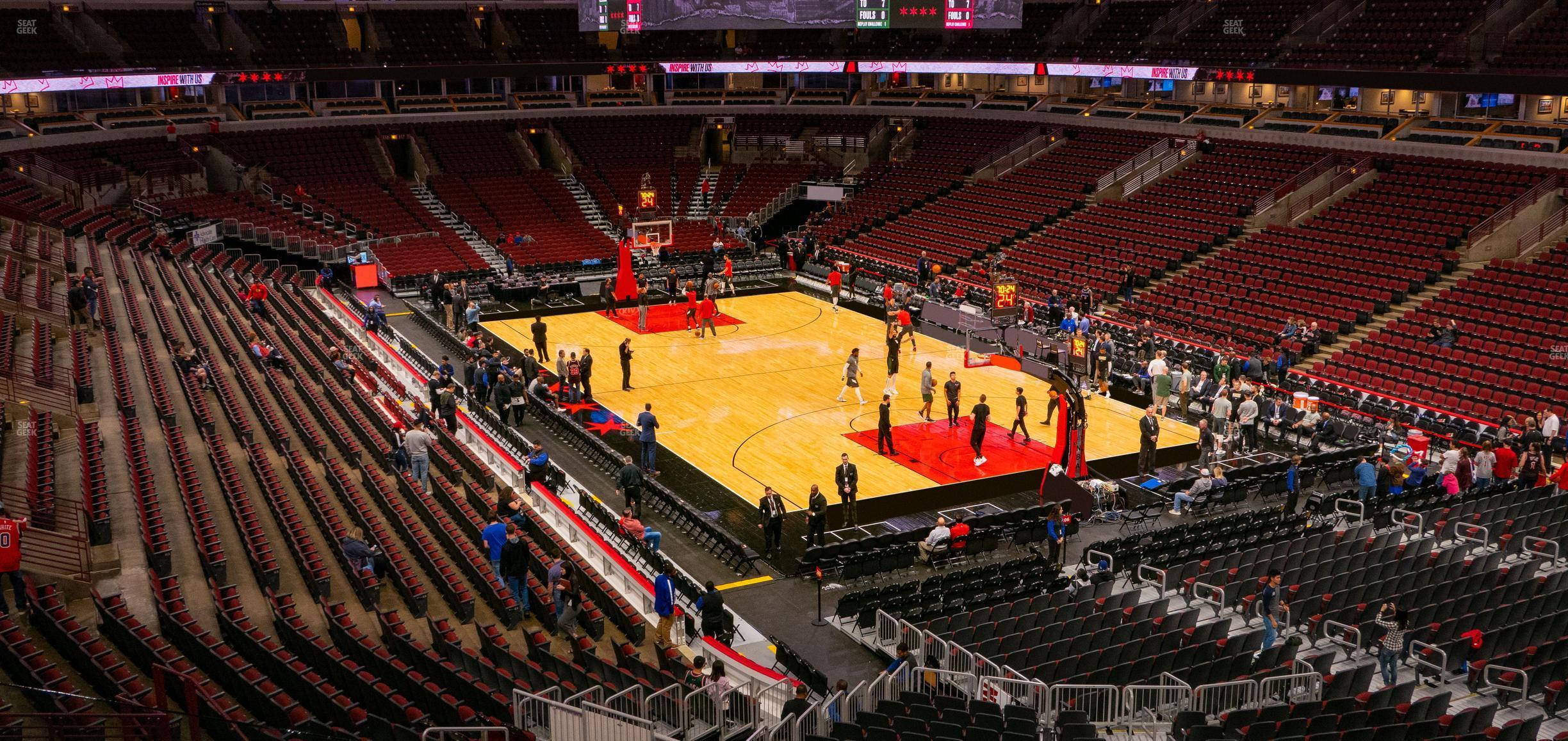 Seating view for United Center Section 212