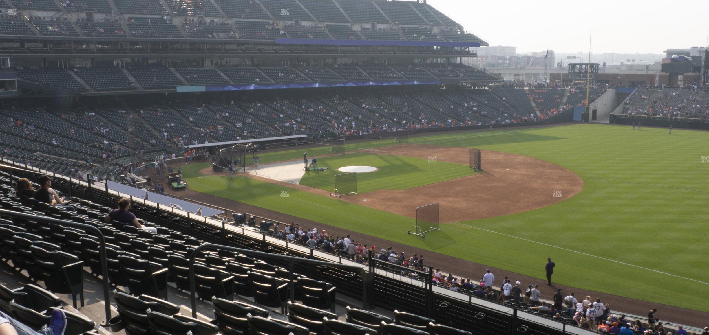 Seating view for Coors Field Section 217