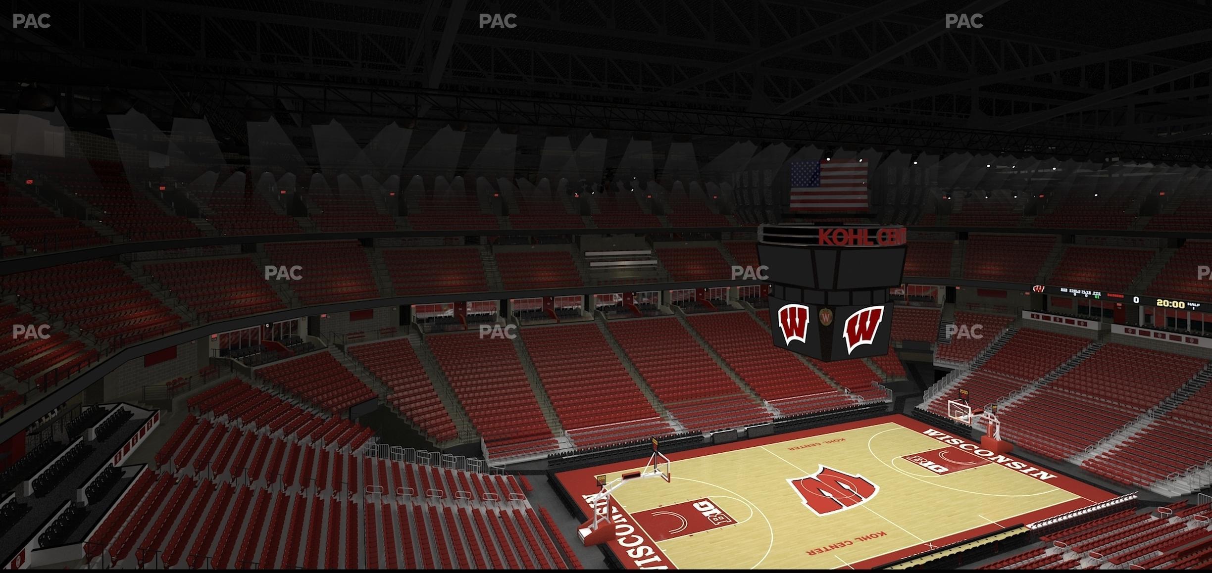 Seating view for Kohl Center Section 325