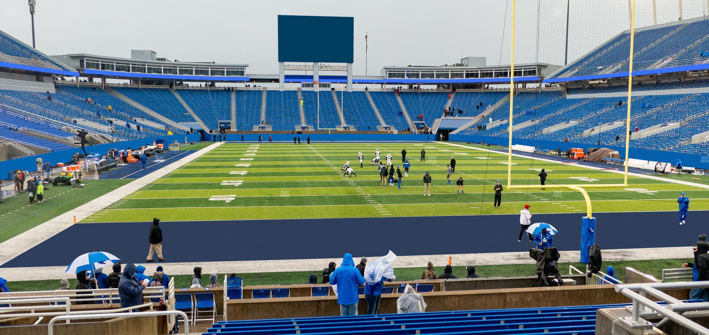 Seating view for Kroger Field Section 35